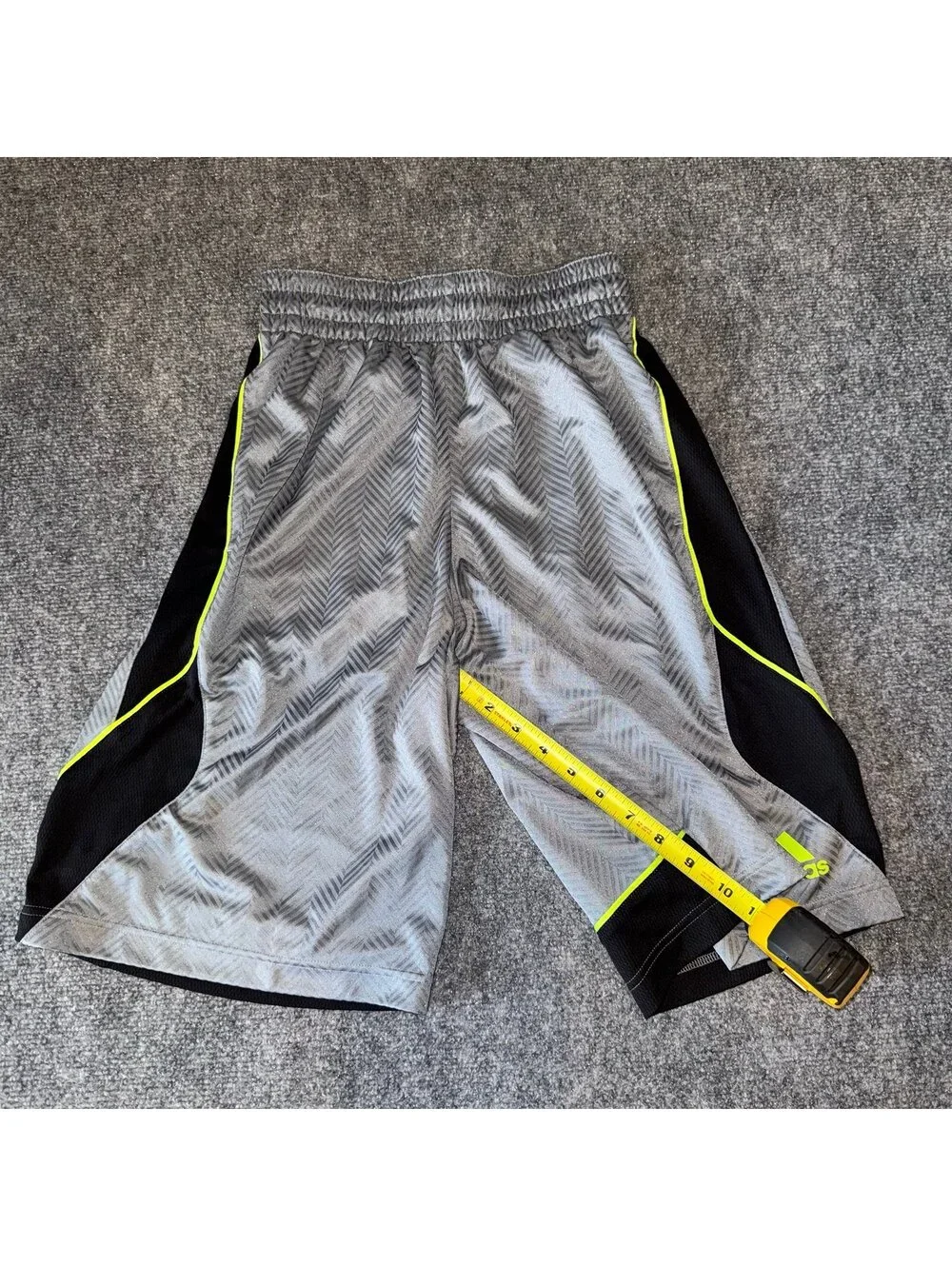 Adidas Basketball Lime Green Baggy Hoop Shorts Mens SM Vtg y2k 90s Rare